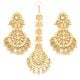 Handmade Kundan Pearl Crescent Jewelry Set
